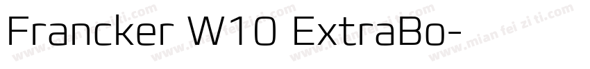 Francker W10 ExtraBo字体转换